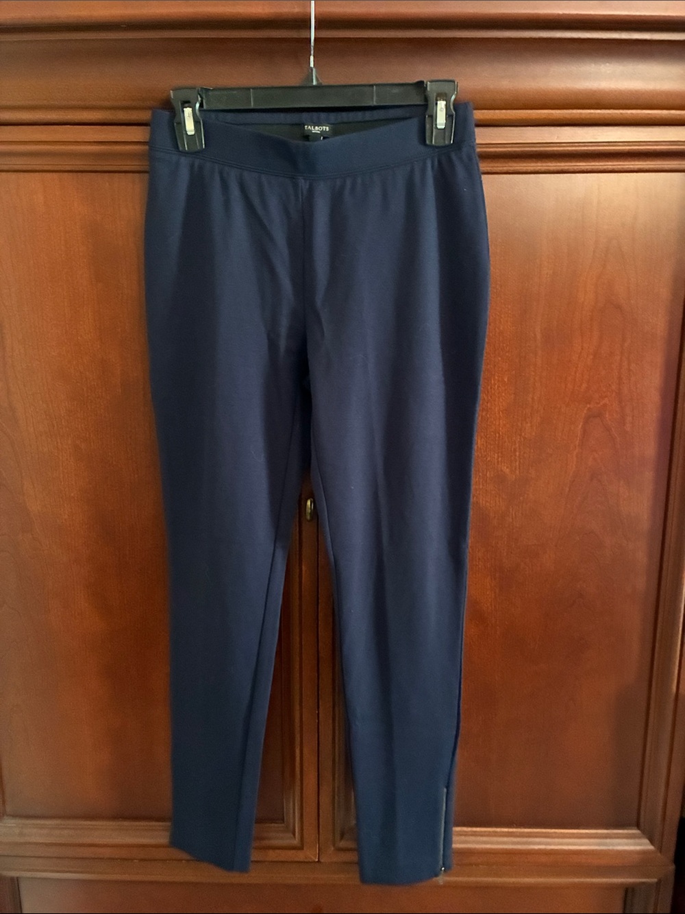 Talbots Dark Navy Ponte Slim Ankle Pants